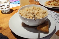 Mac n' Cheese - Rocky Mountain Flatbread - Dining on Flat Bread Pizza after Snowtubing Adventure on Cypress Mountain - Adventures in Vancouver, British Columbia.  (C) 2020: Photos by Thomas Baurley, Leaf McGowan, Techno Tink Media; www.technotink.net/photography.  Full adventure tales at www.technotink.net/adventures. Photo taken on Saturday, January 4, 2020.
