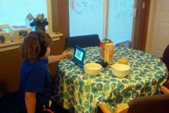 Breakfast with King Cian - Friday, January 16, 2020: Staying at an Air BnB in Renton, Washington. The Adventures of Sir Oisin Leif:  Saga 1 - Dual states at https://technotink.net/adventures/?page_id=2.  Photography by Sir Oisin Leif, Thomas Baurley, Leaf McGowan, Technotink.net/photography  (c) 2020. All rights reserved.