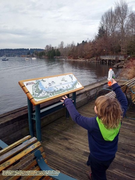 Playing at Coulon Beach Park - Lake washington; January 20, 2020: Renton, Washington. The Adventures of Sir Oisin Leif:  Saga 1 - Dual states at https://technotink.net/adventures/?page_id=2.  Photography by Sir Oisin Leif, Thomas Baurley, Leaf McGowan, Technotink.net/photography  (c) 2020. All rights reserved.