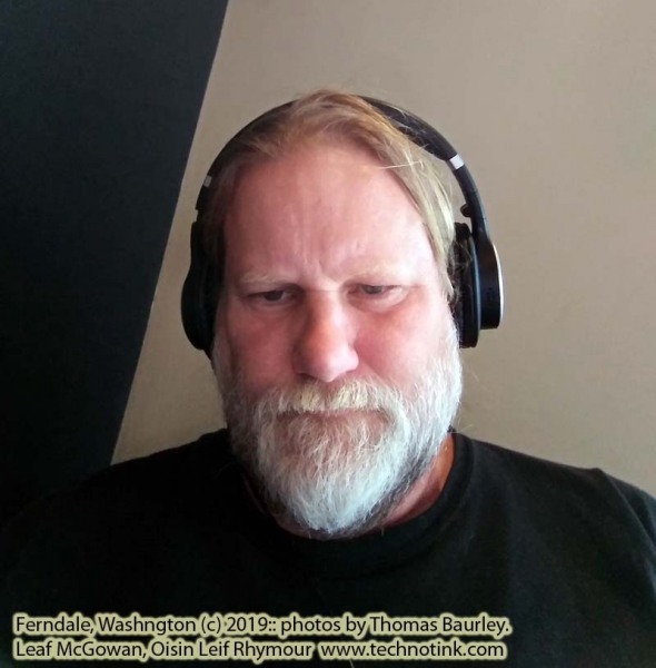 Doing web development work at the Ferndale Starbucks. The adventures of Sir Oisin Leif and Prince Cian in Ferndale, Washington. Photos taken on October 2, 2019. (c) 2019: Photos by Thomas Baurley, Oisin Leif Rhymour, Leaf McGowan. Tales at www.technogypsie.net/chronicles/