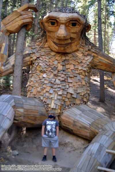 The Breckenridge Troll - Exploring Breckenridge, Colorado: September 30, 2020. The Adventures of Sir Oisin Leif: https://technotink.net/adventures/?p=3015  Saga 1 - Dual states at https://technotink.net/adventures/?page_id=2.  Photography by Sir Oisin Leif, Thomas Baurley, Leaf McGowan, Technotink.net/photography  (c) 2020. All rights reserved.