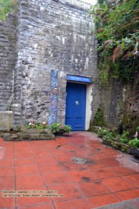 The White Spring blue door