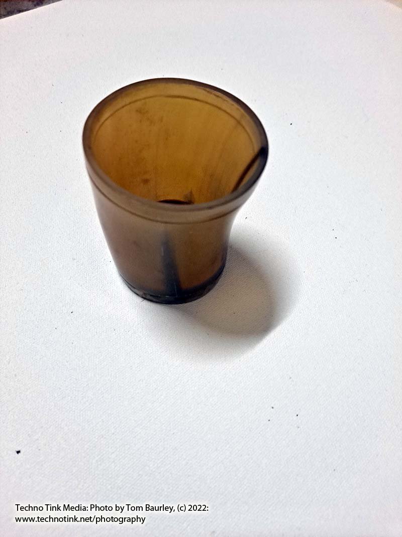 Small Amber Tan Mead Drinking Cup 3x2.5x2.5 - Image 7