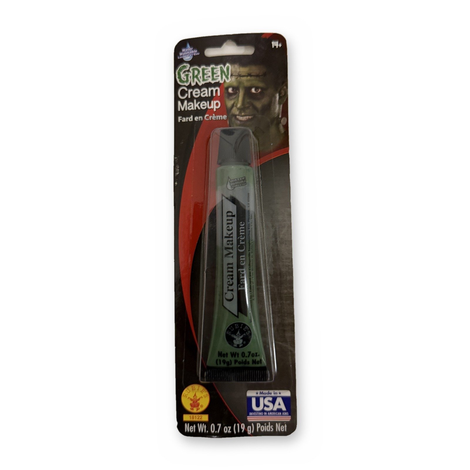 Rubies Green Cream Makeup .7 oz tube - Image 3