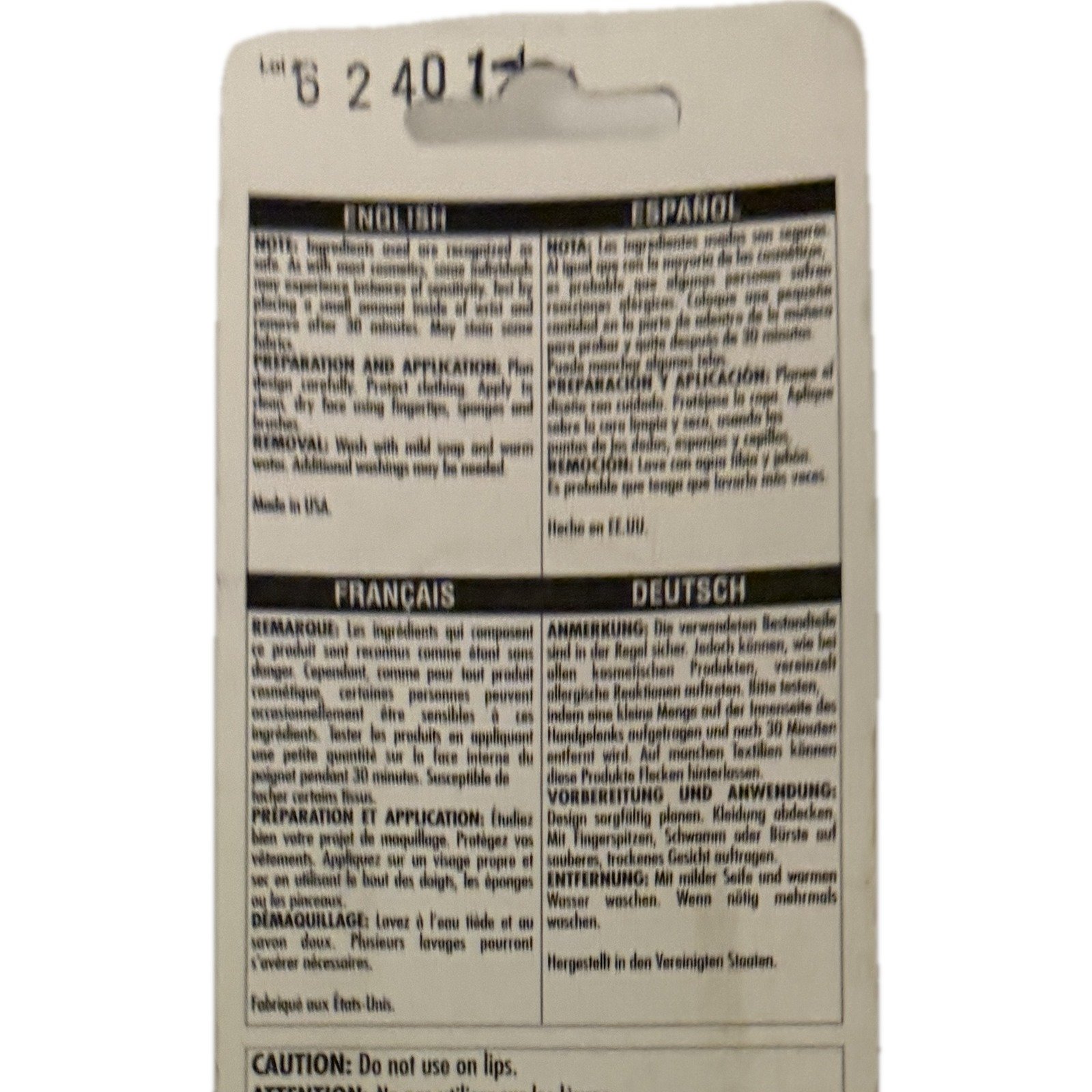 Rubies Green Cream Makeup .7 oz tube - Image 6