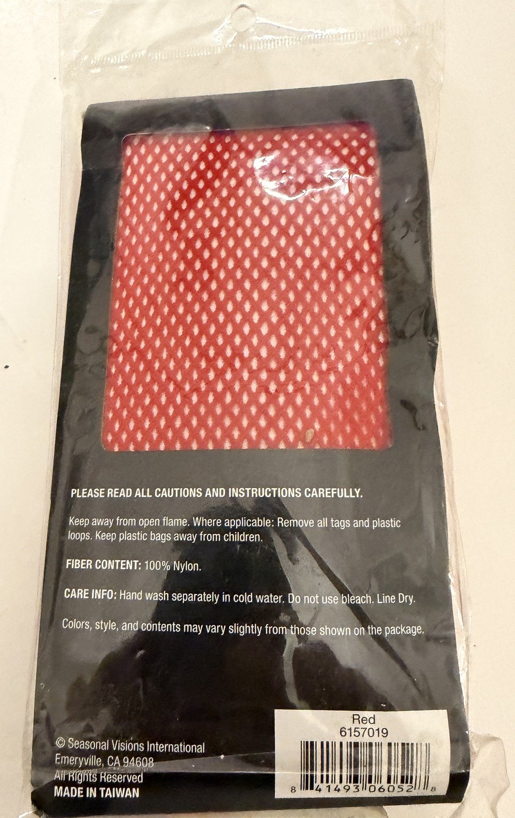 Red Adult Fishnet Pantyhose - Image 7