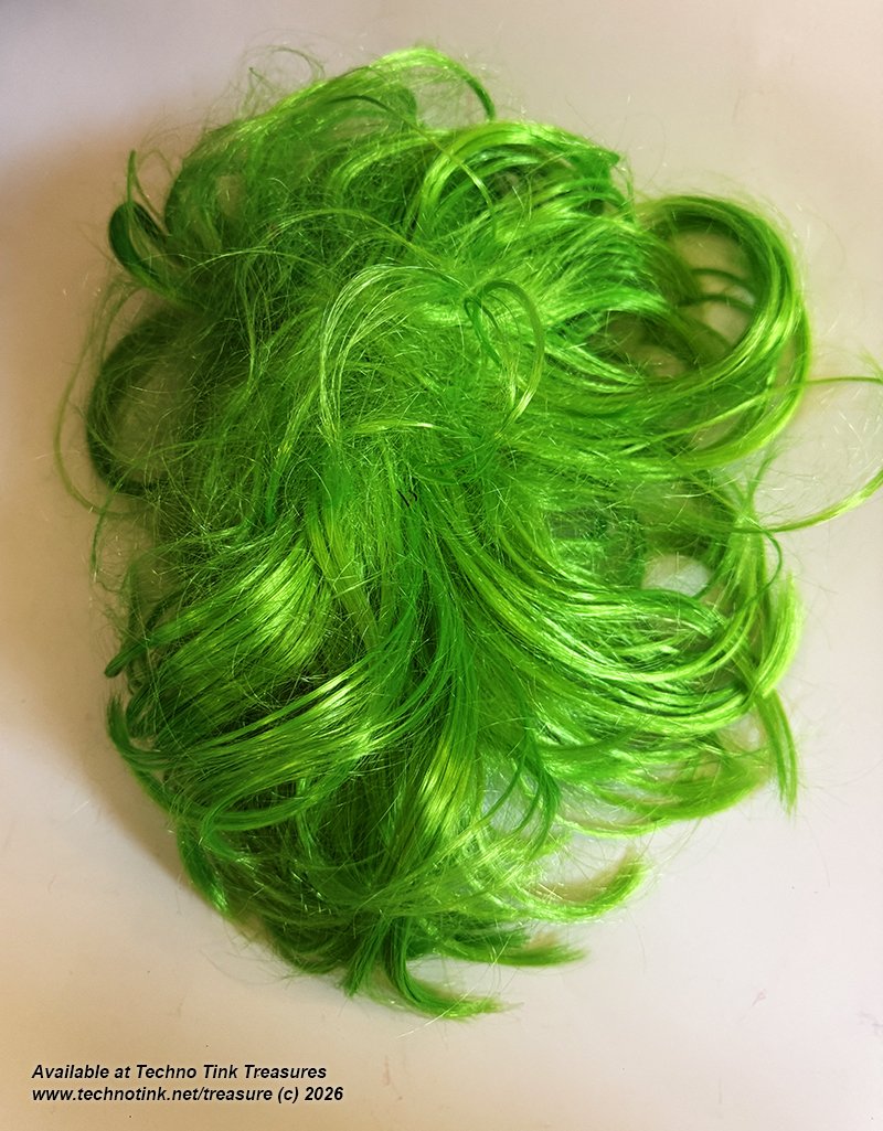 Bright Green Luxury Curly Wig