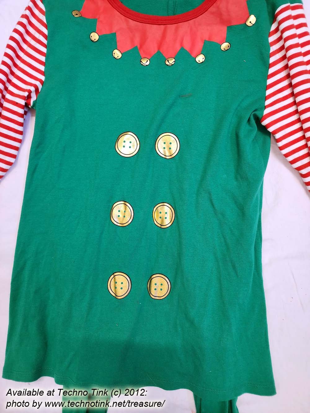 Holiday Set Pajamas Christmas Elf - Large - Image 3