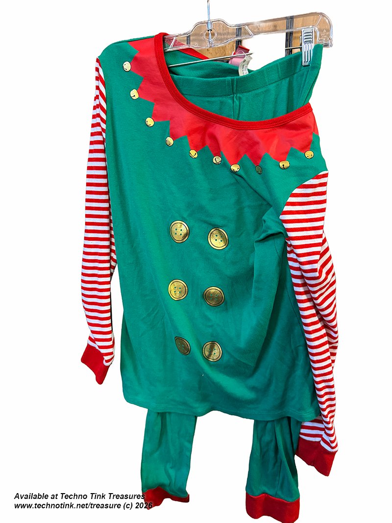 Holiday Set Pajamas Christmas Elf - Large - Image 10