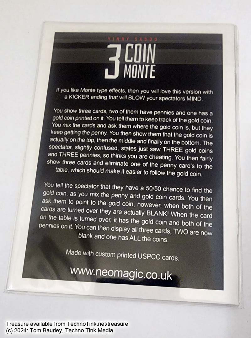 3 COIN MONTE (Gimmicks and Online Instructions) by Vinny Sagoo - Image 3