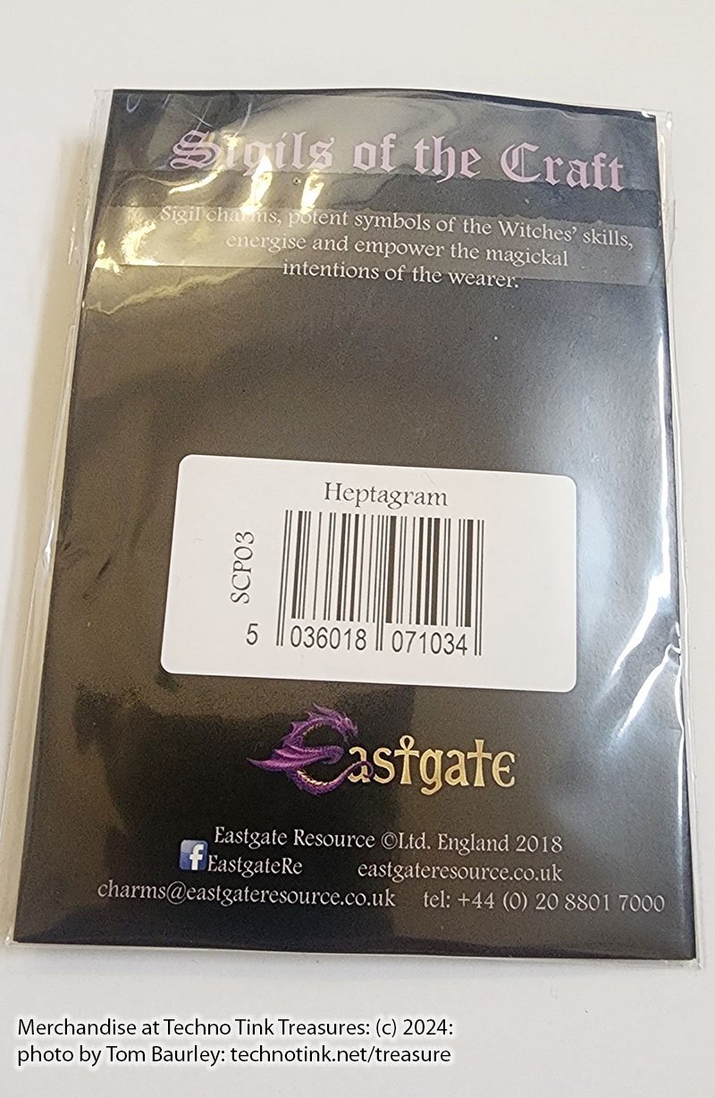 HEPTAGRAM FOR PROTECTION FROM HIDDEN DANGER (silver plated) - Image 4