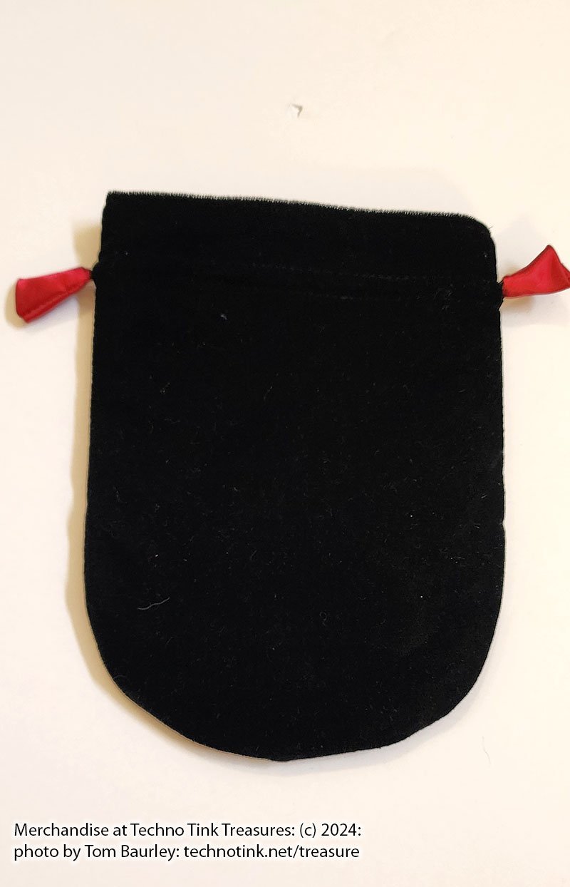 BLACK VELVET DOUBLE PENTAGRAM TAROT BAG - Image 5