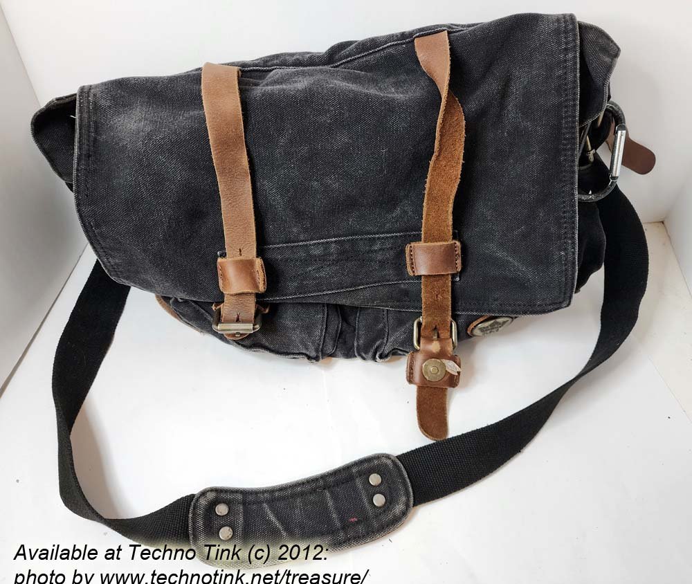 CLELO Black Shoulder Messenger Bag USED: GOOD
