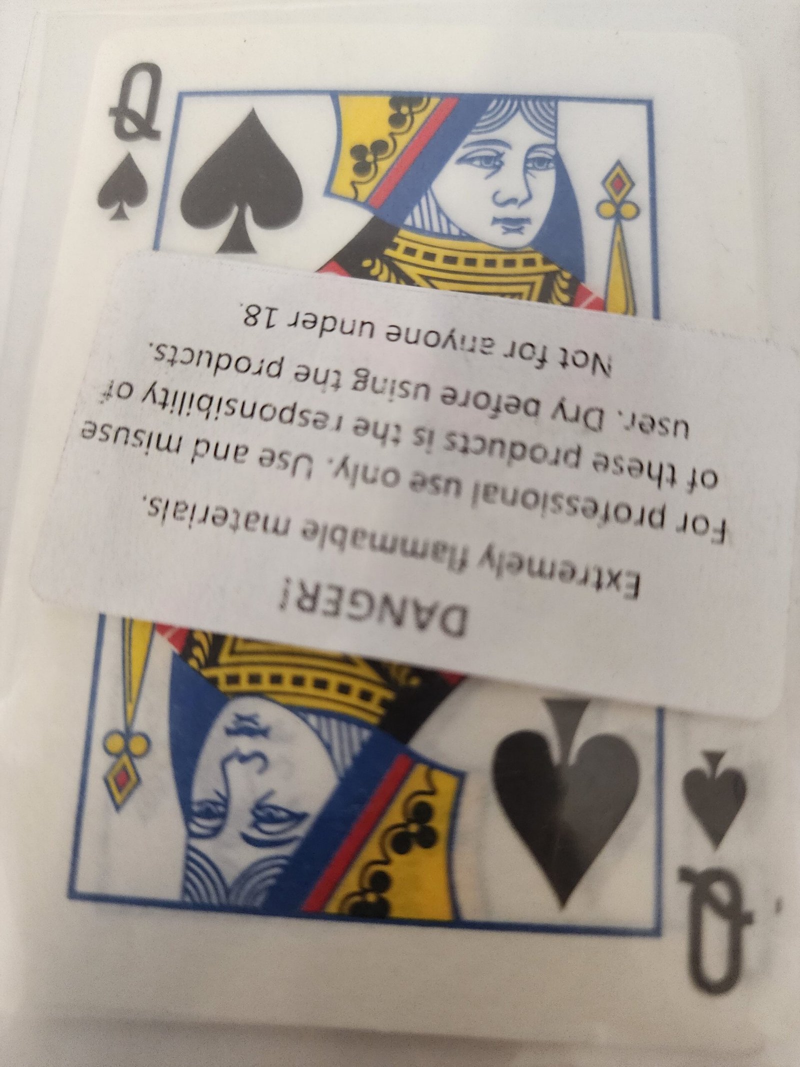 Flash Poker Card Queen of Spades (Ten Pack) - Image 3