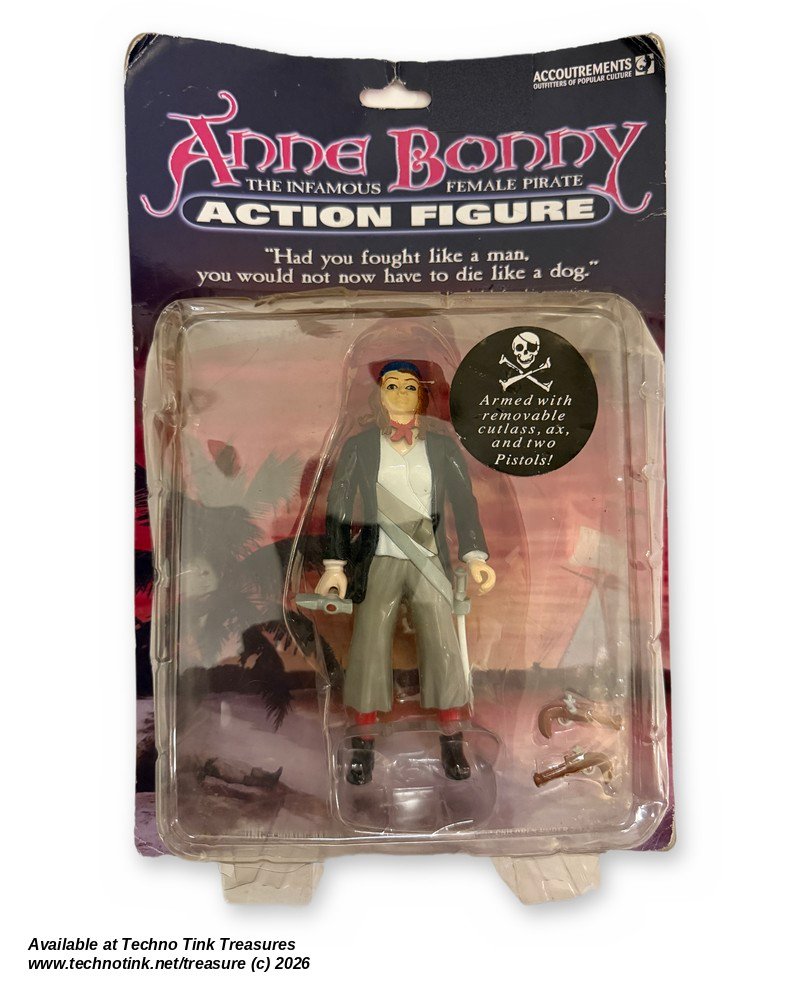 Anne Bonny Action Figure by Accoutrements - Infamous Female Pirate, New in Box