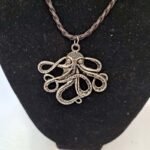 Pewter Octopus Cthulu Kraken Pendant Necklace
