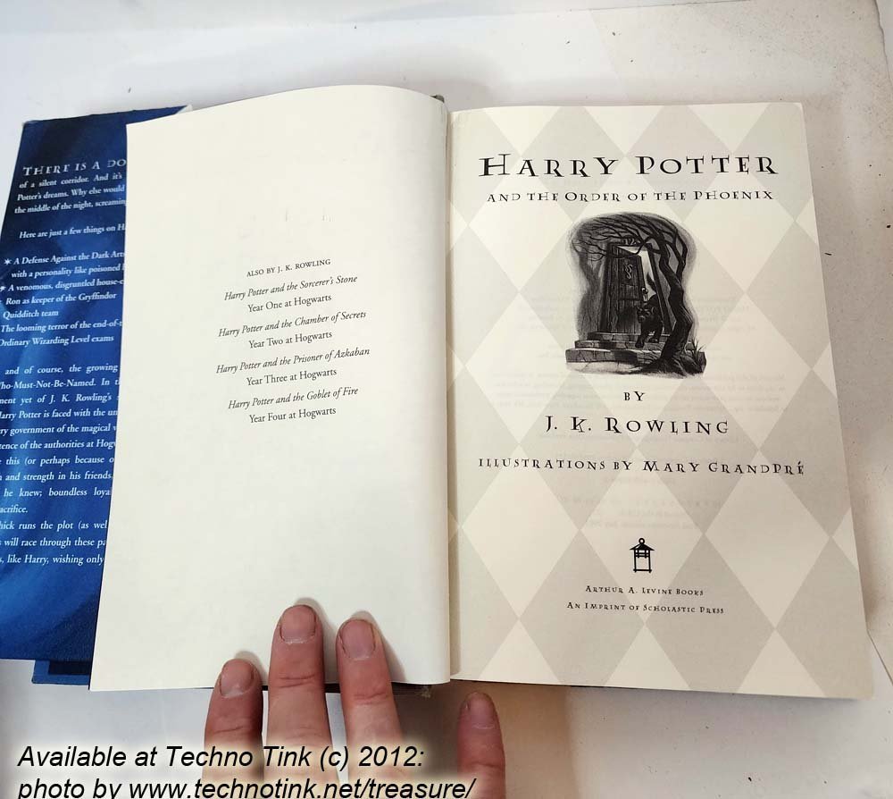 Harry Potter and the Order of the Phoenix by J.K. Rowling - Hardcover 2003 Used - Good - Image 14