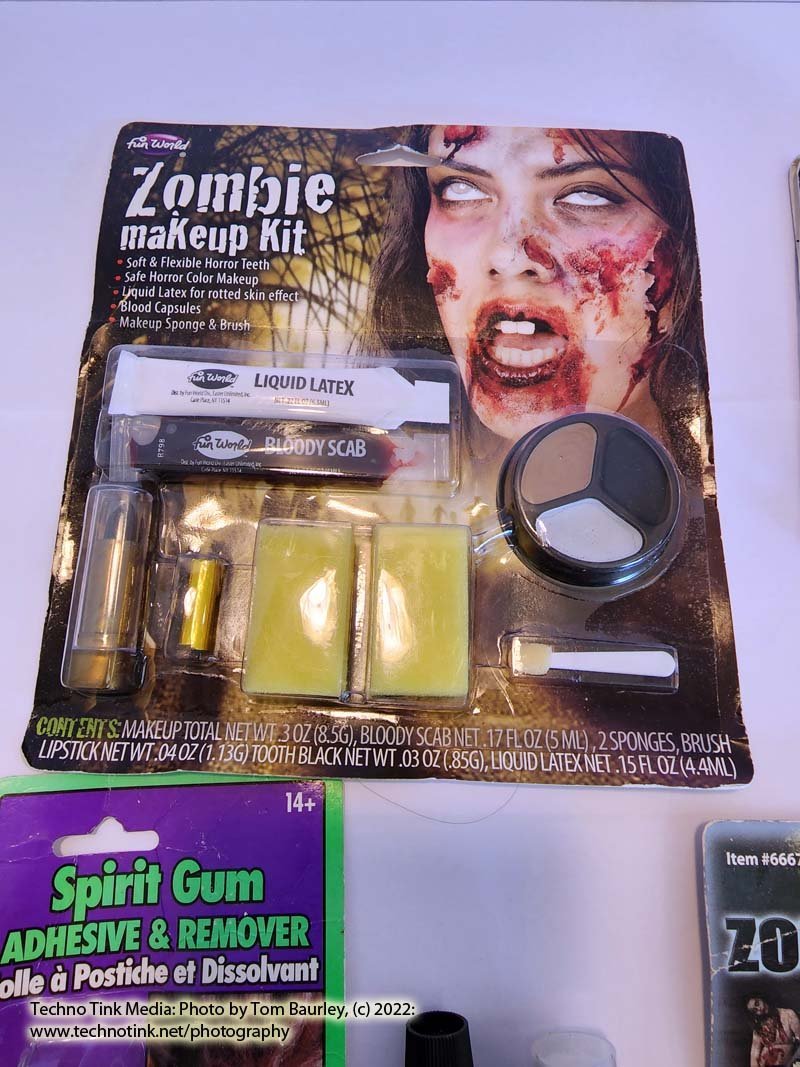Custom Chest Wound Zombie Make-up Kit compiled by Techno Tink Treasures - Image 4