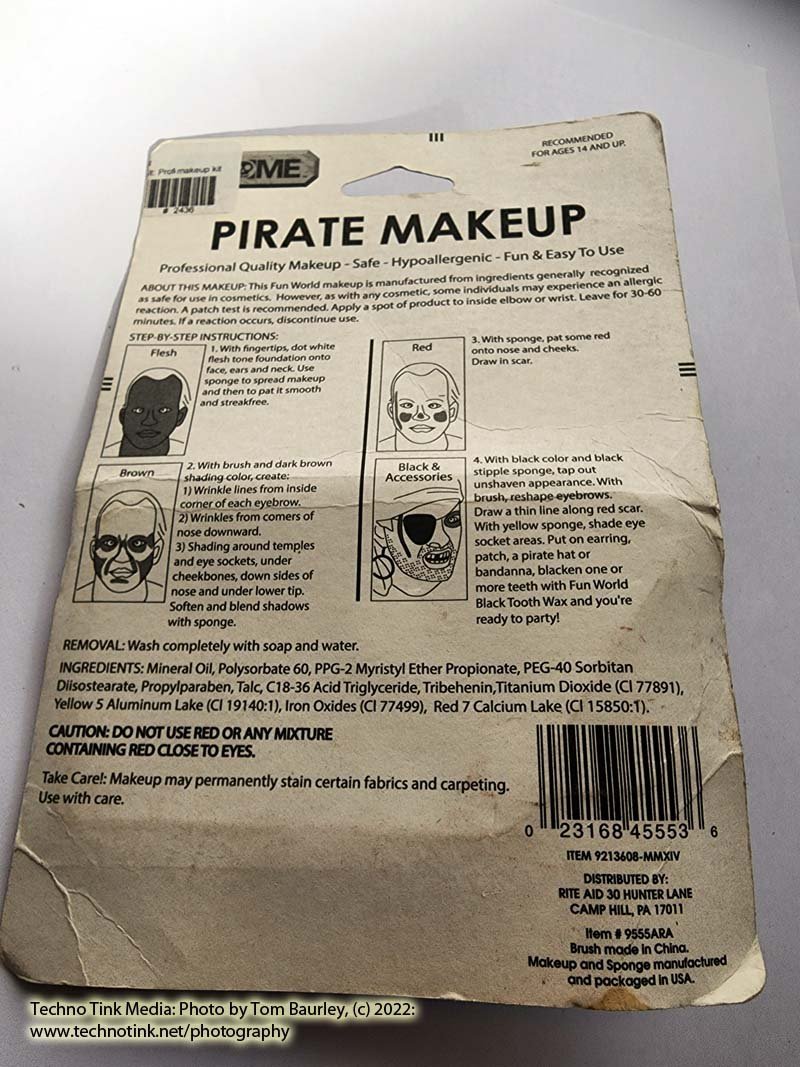 Fun World Pirate Makeup Kit for Rite Aid - Image 5