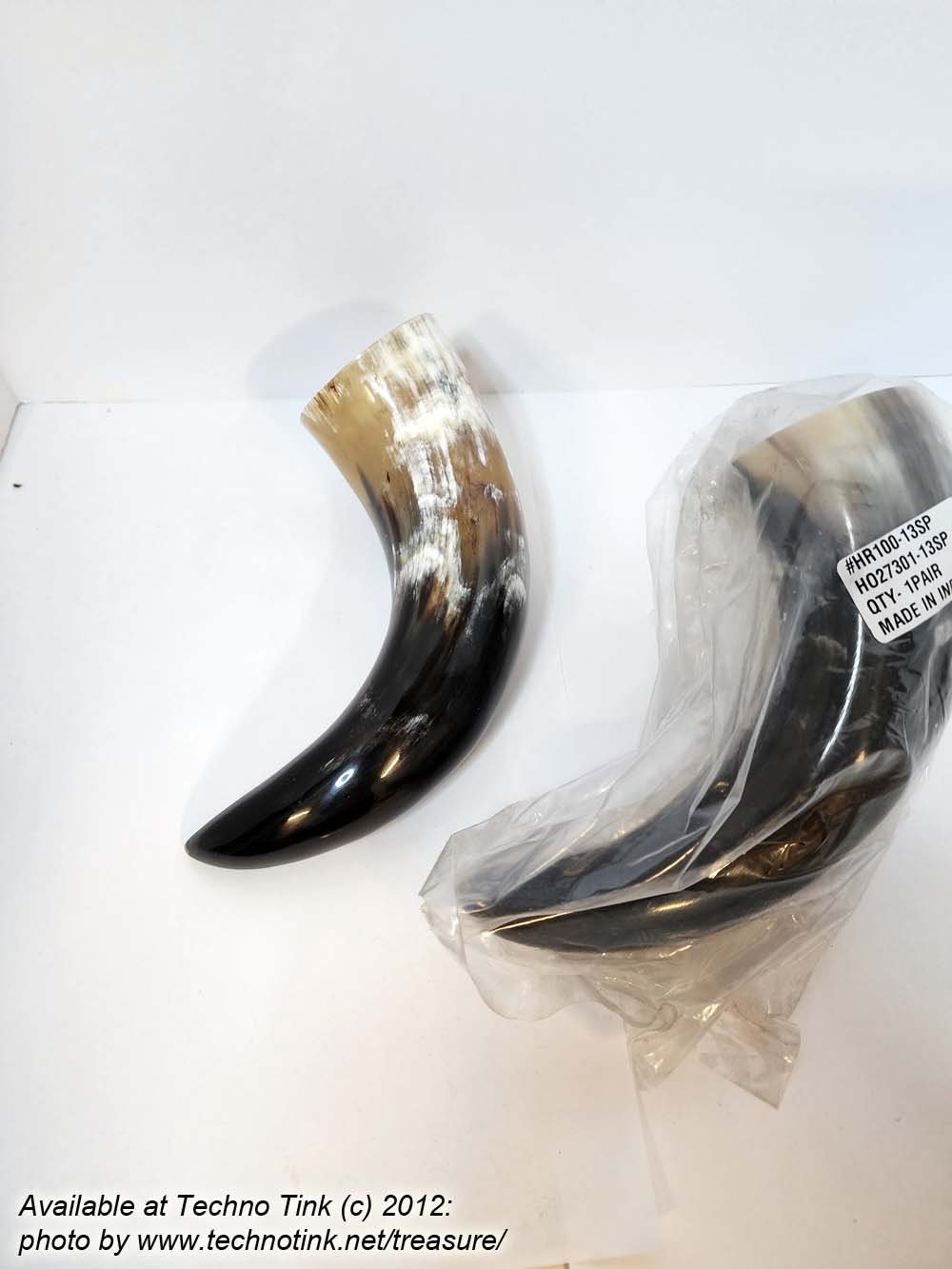 Pair of Steer Viking Drinking Horn 13 x3 x3 inch 1 pair (HR100-13SP) - Image 4