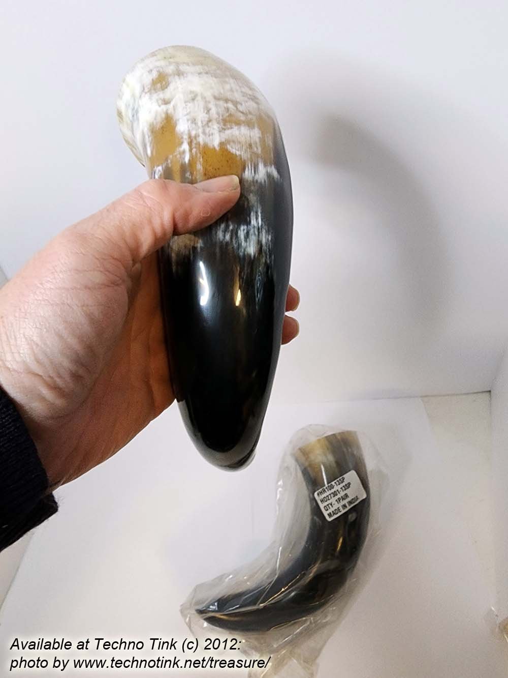 Pair of Steer Viking Drinking Horn 13 x3 x3 inch 1 pair (HR100-13SP) - Image 5