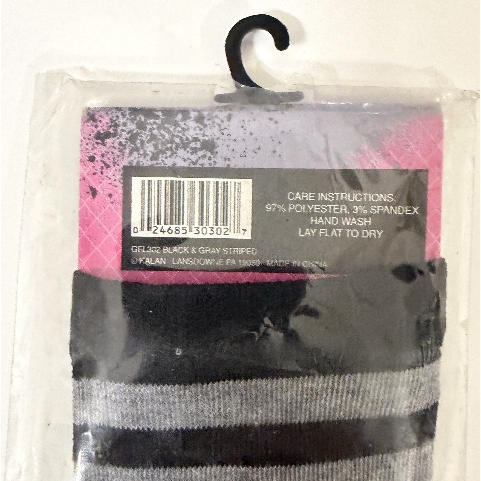 Grey and Black Striped Fashion Arm Gloves - Image 4