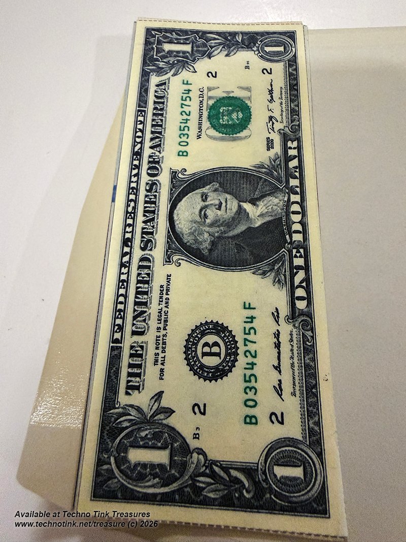 Flash Dollar Bills - Assorted 2 each US $1 $10 $20 $50 $100 - Pack of 10 (PM) - Image 6