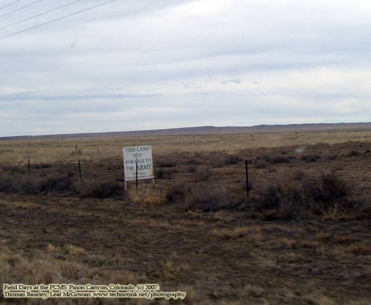Working at Pinon Canyon, Colorado