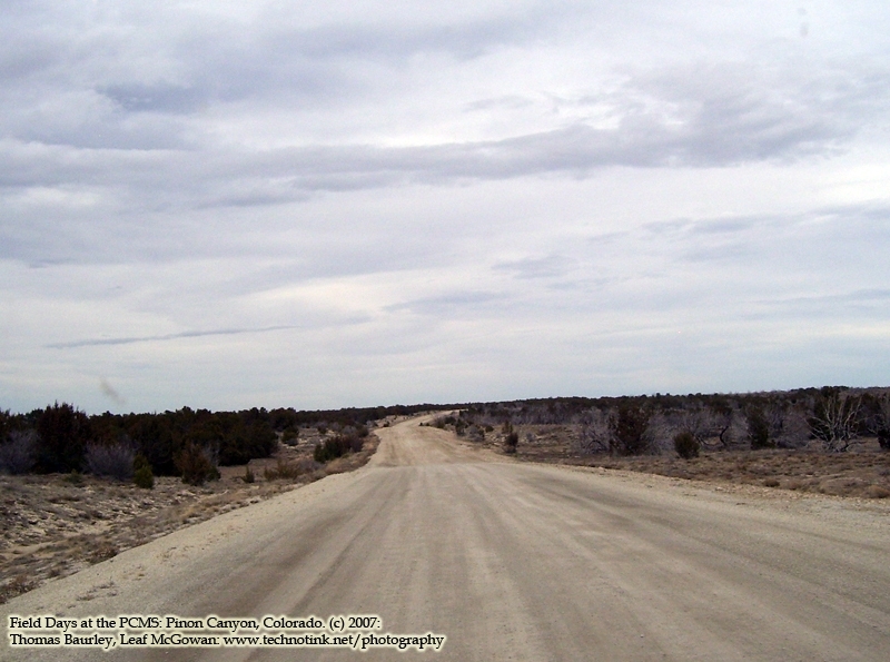 Working at Pinon Canyon, Colorado