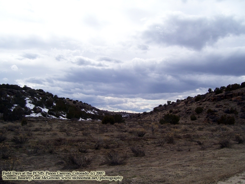 Working at Pinon Canyon, Colorado