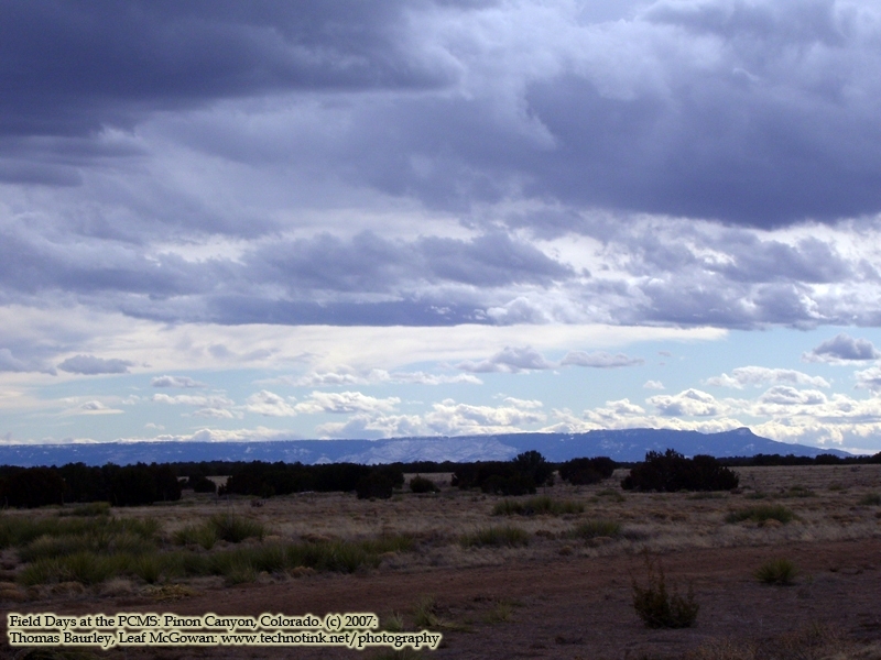 Working at Pinon Canyon, Colorado