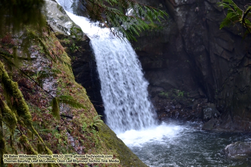 The adventures of Sir Oisin Leif and Prince Cian in the Mt Baker Wilderness near Deming, Washington. Photos taken on November 26, 2019. Forest and river area near Welcome, Slide Mountain, and Racehorse Falls.  (c) 2019: Photos by Thomas Baurley, Oisin Leif Rhymour, Leaf McGowan. Tales at www.technogypsie.net/chronicles/