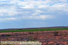 Fertile land more green than the surrounding landscape atop where the Roswell Alien crash site is located outside of Roswell, New Mexico, USA. September 11, 2012: Travelling from Colorado to New Mexico, USA. (c) 2012 - photography by Leaf McGowan, technogypsie.com. To purchase this photo, go to http://www.technogypsie.com/photography/?tcp_product_category=photoFor more information visit:Roswell Alien Crash Site: http://www.technogypsie.com/reviews/?p=847New Mexico: http://www.technogypsie.com/reviews/?p=4957http://www.technogypsie.com/reviews/For travel tales, visit:http://www.technogypsie.com/chronicles/