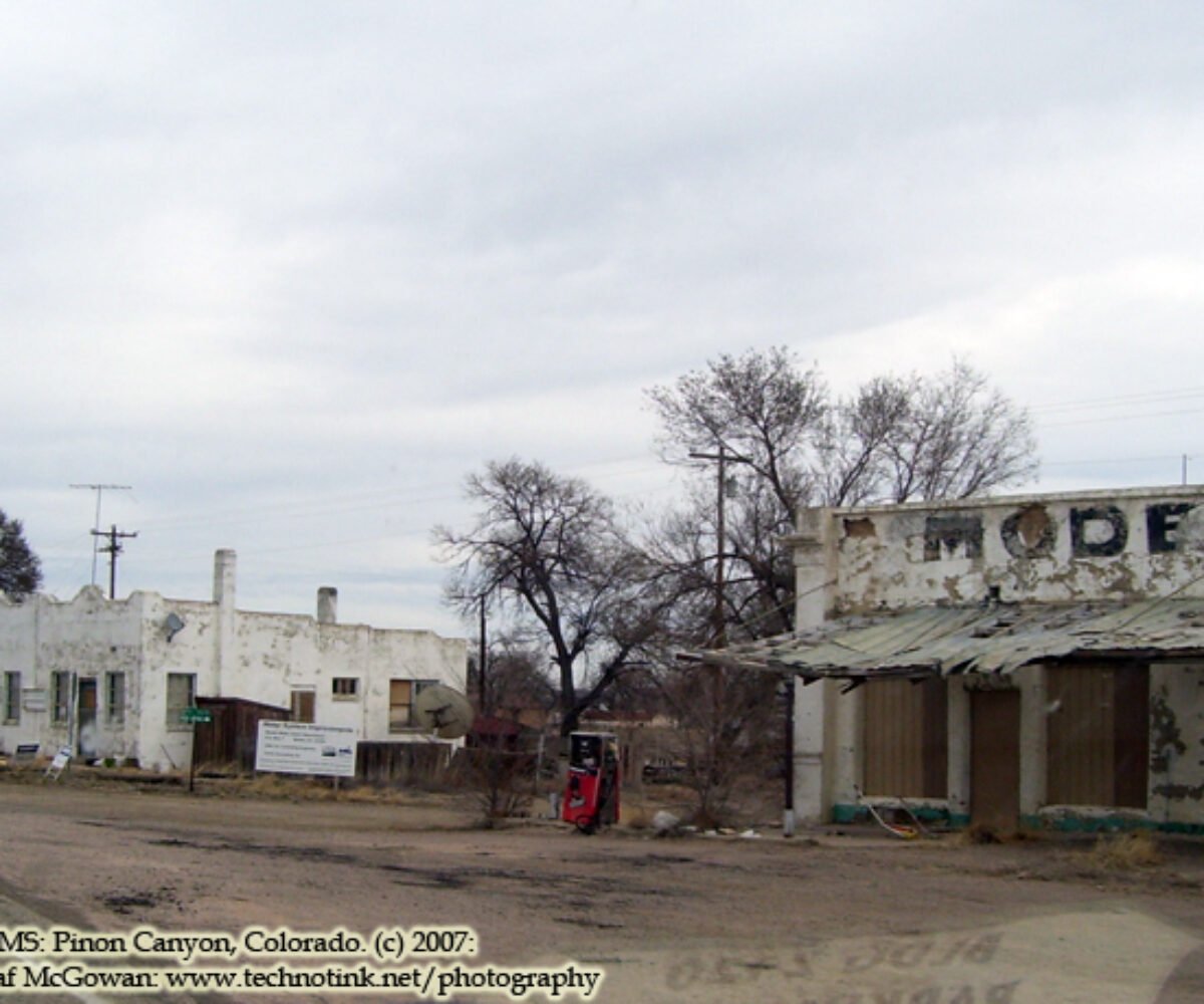 Southeastern Colorado: La Junta, Pinon Canyon, Trinidad