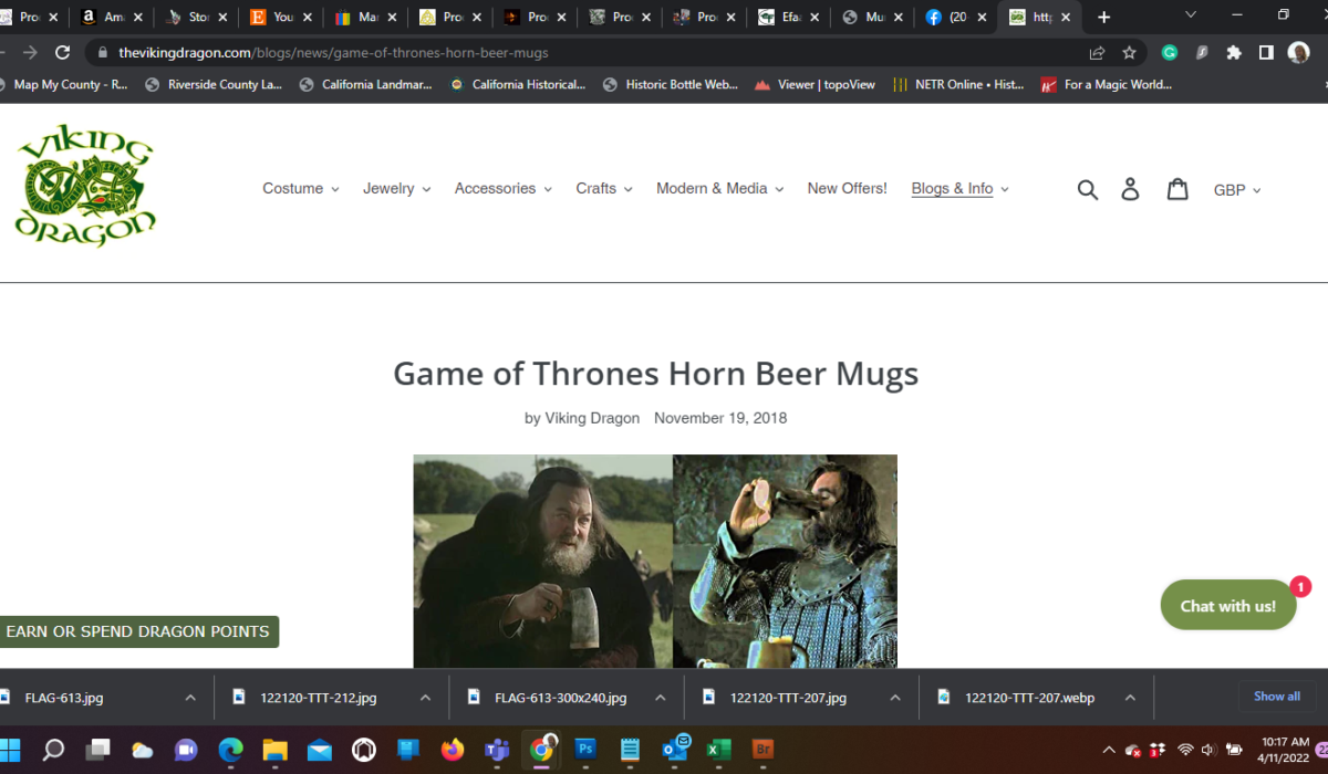 Game of Thrones Horn Beer Mugs