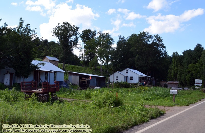 Amish house/ farm - Driving across Ohio to Wisconsin. Travels on the Great American Walkabout 2013 - enrout from South Carolina North to New York, and West to Oregon - Sunday, July 24, 2013.   Photography (c) 2013 Thomas Baurley, Eadaoin Bineid, Leaf McGowan, Technogypsie Productions. www.technogypsie.com/photography/.  To follow the stories and tales visit http://www.technogypsie.com/reviews/ and http://www.technogypsie.com/chronicles/