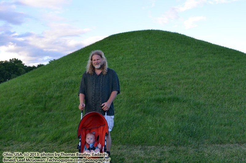 Hopewell Culture National Park - Mound City Group. Driving across Ohio to Wisconsin. Travels on the Great American Walkabout 2013 - enrout from South Carolina North to New York, and West to Oregon - Sunday, July 24, 2013.   Photography (c) 2013 Thomas Baurley, Eadaoin Bineid, Leaf McGowan, Technogypsie Productions. www.technogypsie.com/photography/.  To follow the stories and tales visit http://www.technogypsie.com/reviews/ and http://www.technogypsie.com/chronicles/