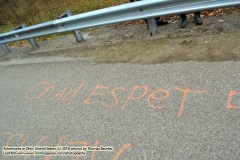 Hate Graffit atop The Frankenstein Bridge/skyhill road bridge: Zombie Land PA (http://www.technogypsie.com/reviews/?p=39779). Return to a Life as a Shovel Bum: Chronicle 29 - Chronicles of Sir Thomas Leaf  and Prince Cian.  Adventures in Ohio. Photos taken November 12, 2018.  To read the adventures, visit   http://www.technogypsie.com/chronicles/?p=43403.   All photos and articles (c) 2018.  Technogypsie.com - by Leaf McGowan and Thomas Baurley. All rights reserved. www.technogypsie.com/photography.