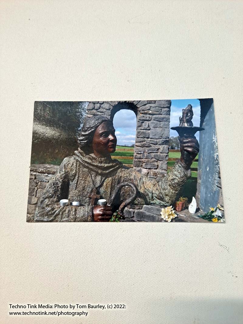 Photography Postcard of St. Brigid / Goddess Brigid Statue, Brigid's Well, Kildare, Ireland - Image 4