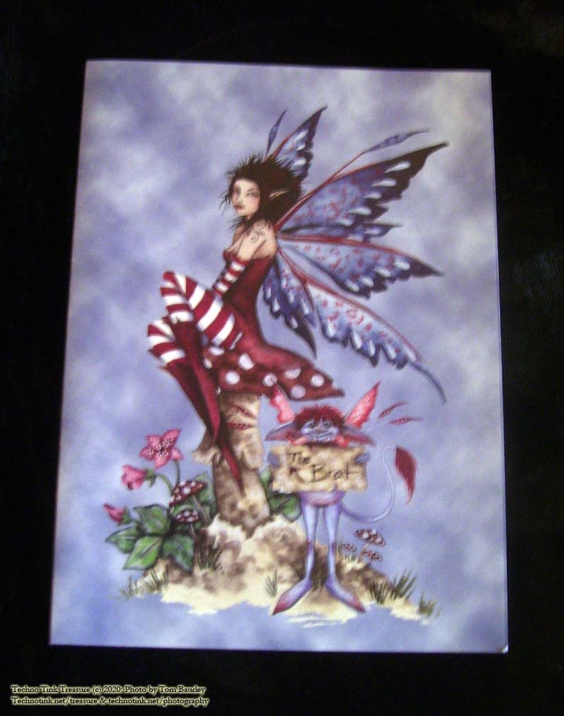 The Brat Faerie Fantasy Art Card by Amy Brown