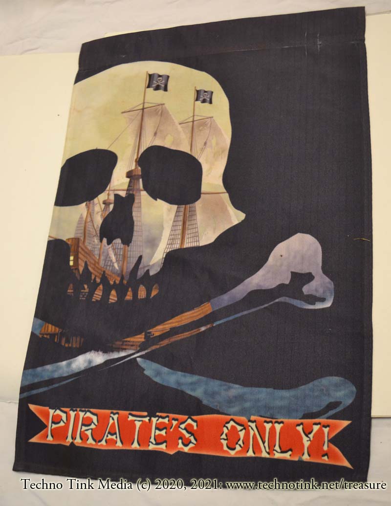 Pirates Only Garden Banner, 42 x 30 x .5 (12 x 18 in)