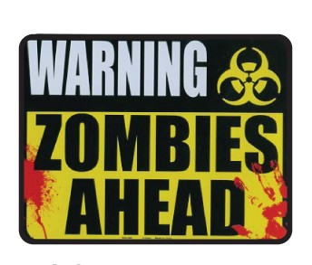 Magnet: Warning Zombies Ahead