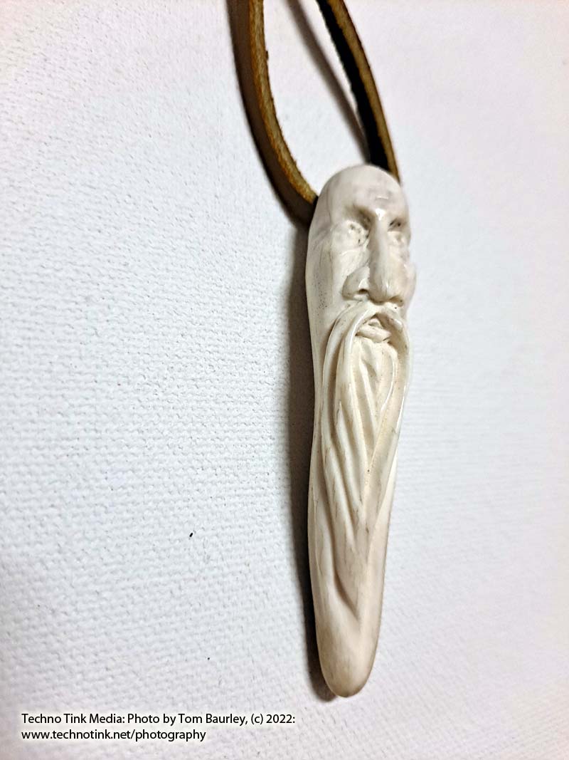 Carved Antler Tip - Viking Elder - LG by Jay Jones