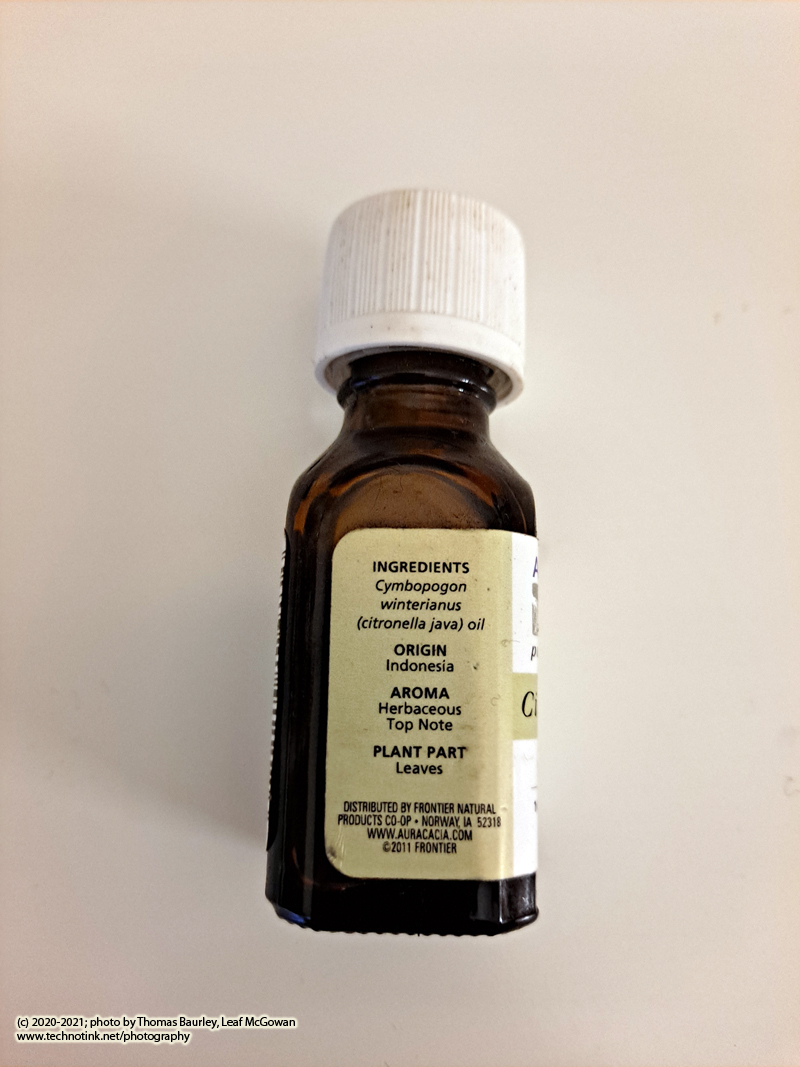 Citronella essential oil, Aura Cacia - .5 fl oz - Image 4