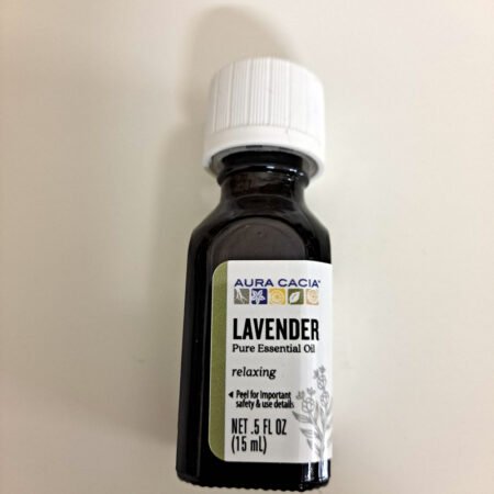 Lavender 100% pure essential oil from Aura Cacia, .5 fluid ounce