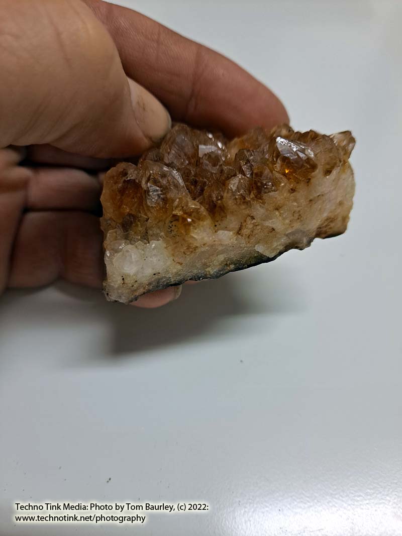 Small Orange Citrine Quartz Cluster 2" x 1.5" x 1" - Image 5