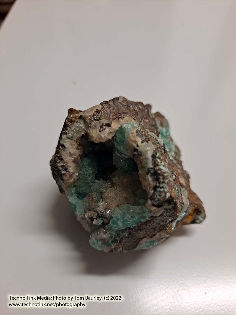 Small Aurichalcite Nodule with crystal cavity, 2"x2"x1.5"