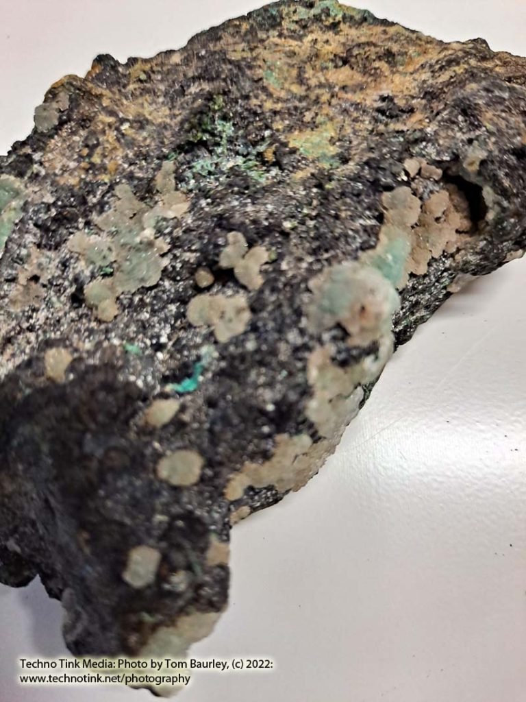 Possible Phosphophyllite Crystal specimen with perhaps Chrysocolla, Aurichalcite, and-or Libethenite