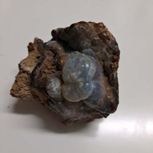 rough raw Fire Opal in matrix - Mexico - 1.75 x 1.5 x 1.5 inches