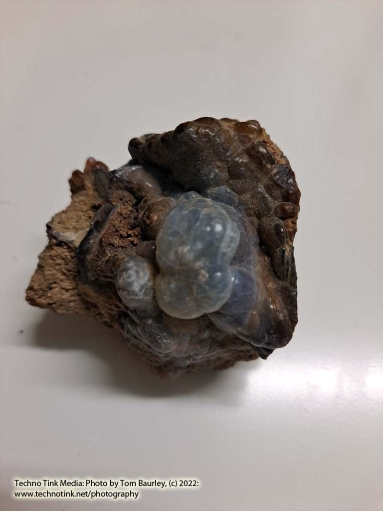 rough raw Fire Opal in matrix - Mexico - 1.75 x 1.5 x 1.5 inches